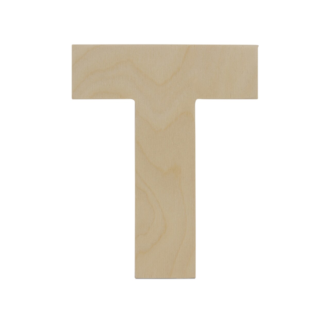 Wooden Letter T 12 inch or 8 inch, Unfinished Large Wood Letters for Crafts | Woodpeckers